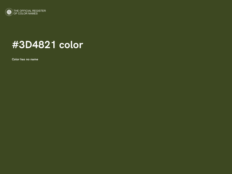 #3D4821 color image