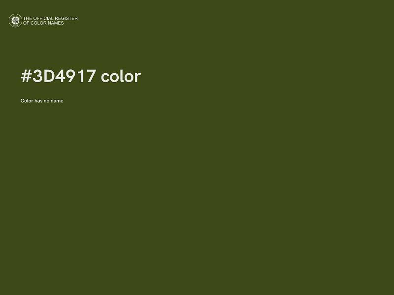 #3D4917 color image
