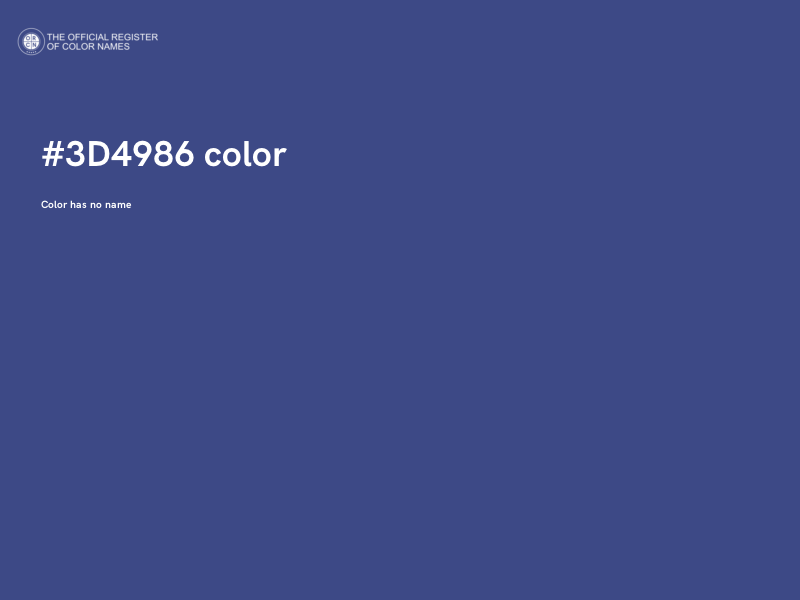#3D4986 color image