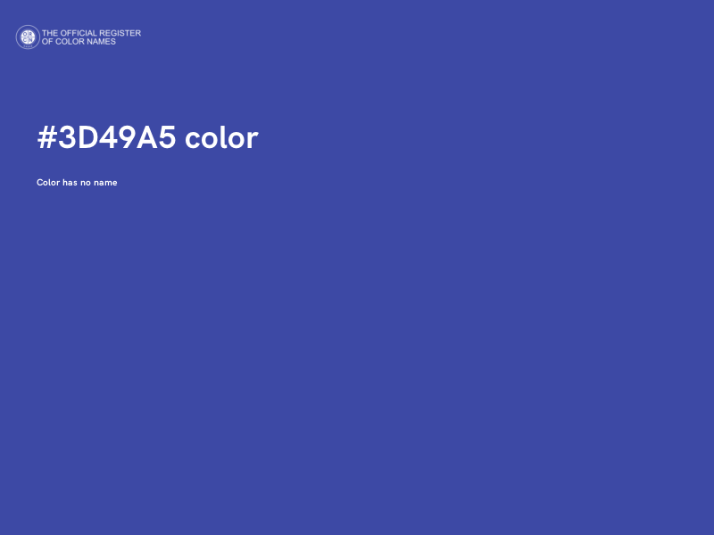 #3D49A5 color image