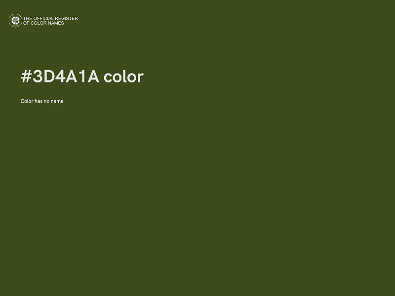 #3D4A1A color image