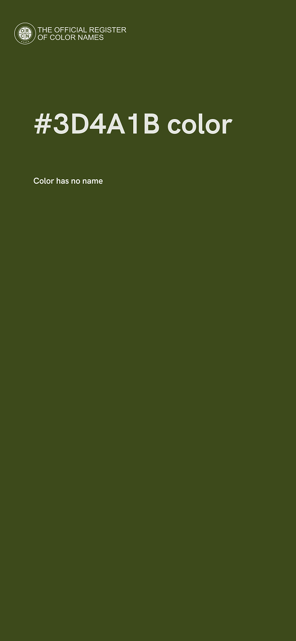 #3D4A1B color image