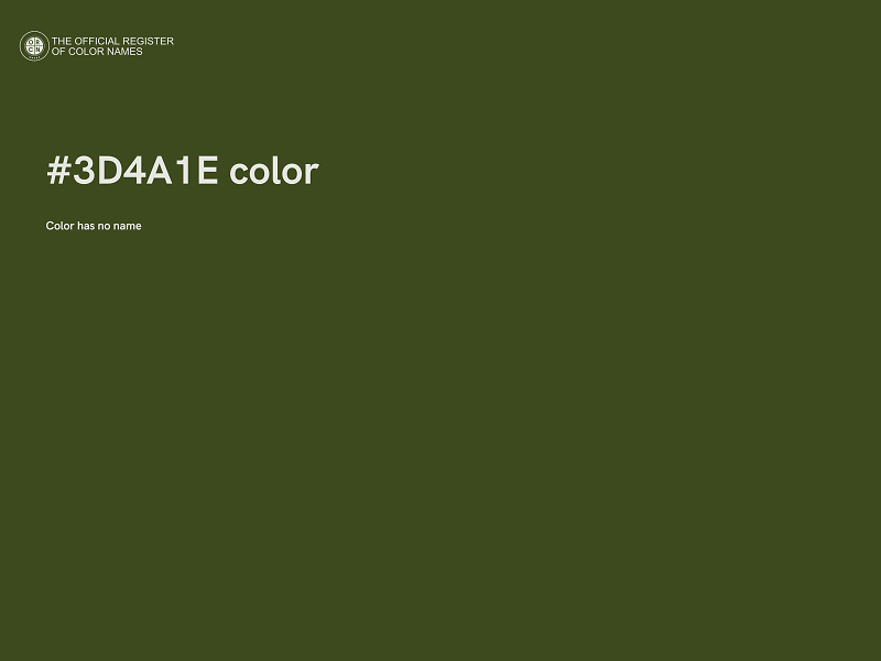 #3D4A1E color image