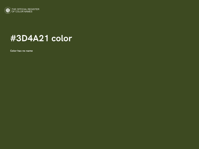 #3D4A21 color image