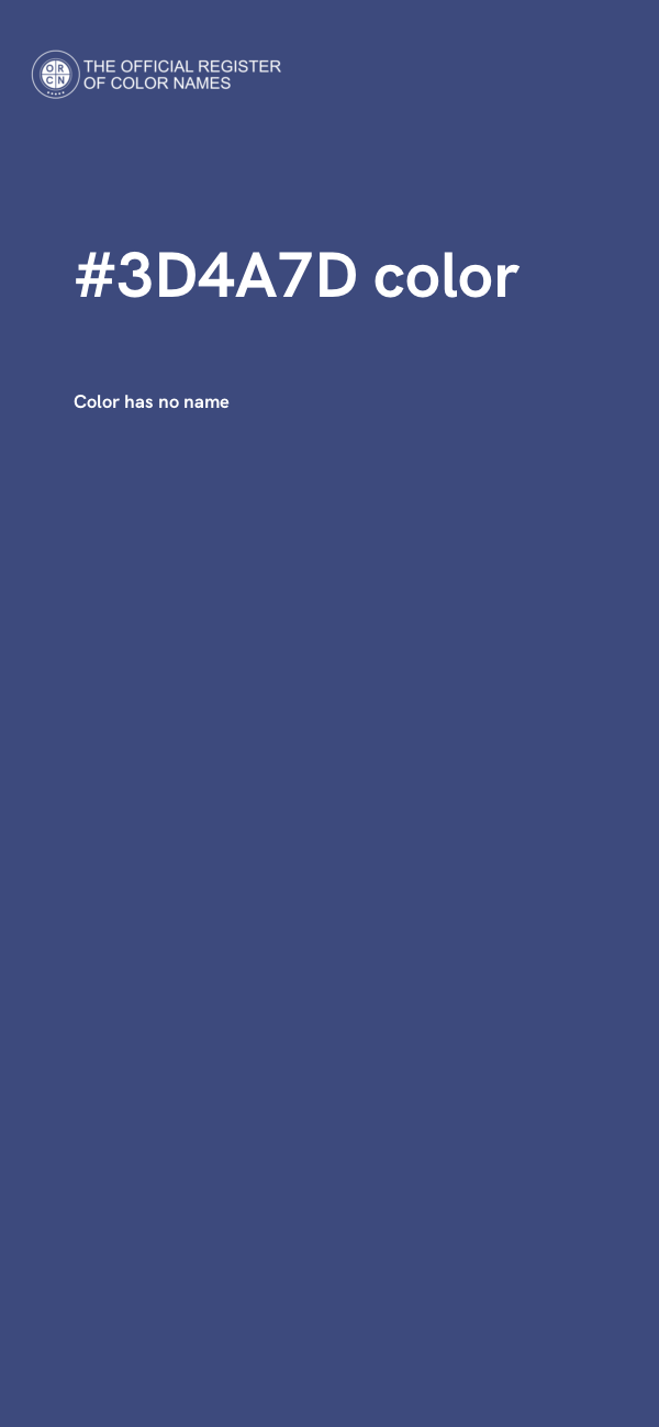 #3D4A7D color image