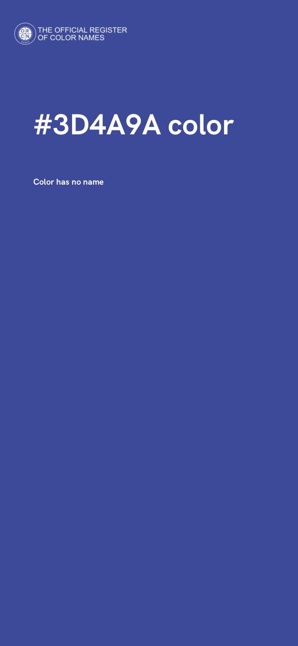 #3D4A9A color image