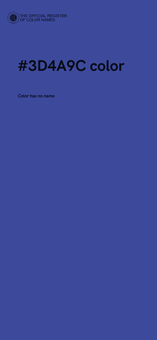 #3D4A9C color image