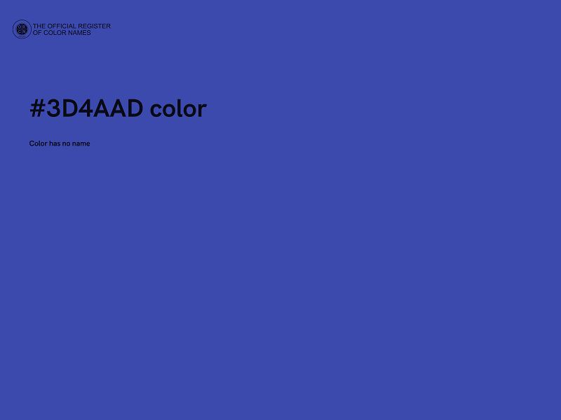 #3D4AAD color image