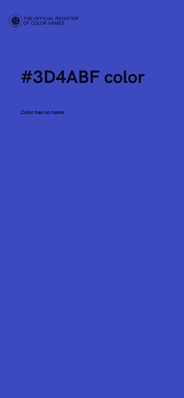 #3D4ABF color image