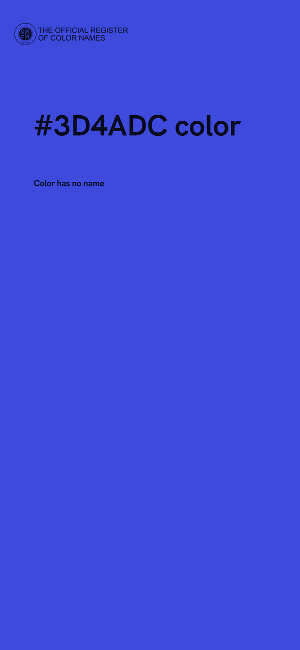 #3D4ADC color image