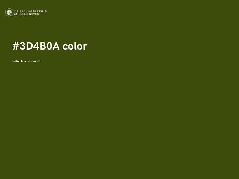 #3D4B0A color image