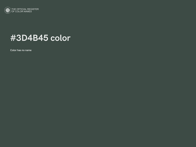 #3D4B45 color image