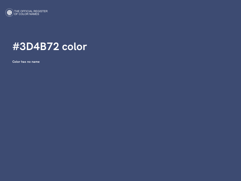 #3D4B72 color image