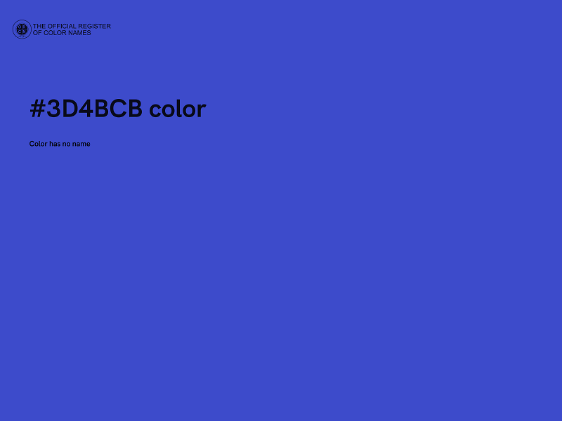 #3D4BCB color image