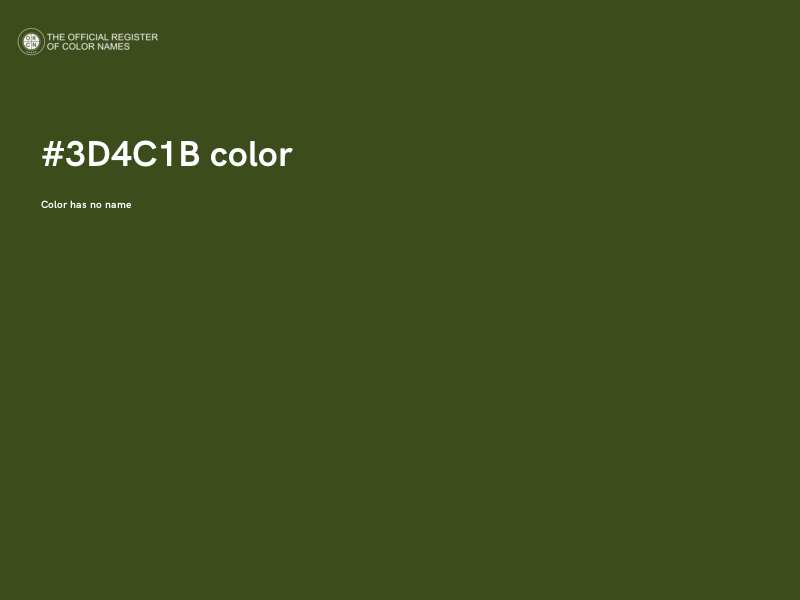 #3D4C1B color image