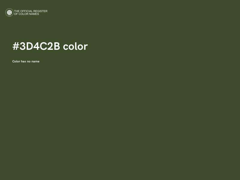 #3D4C2B color image