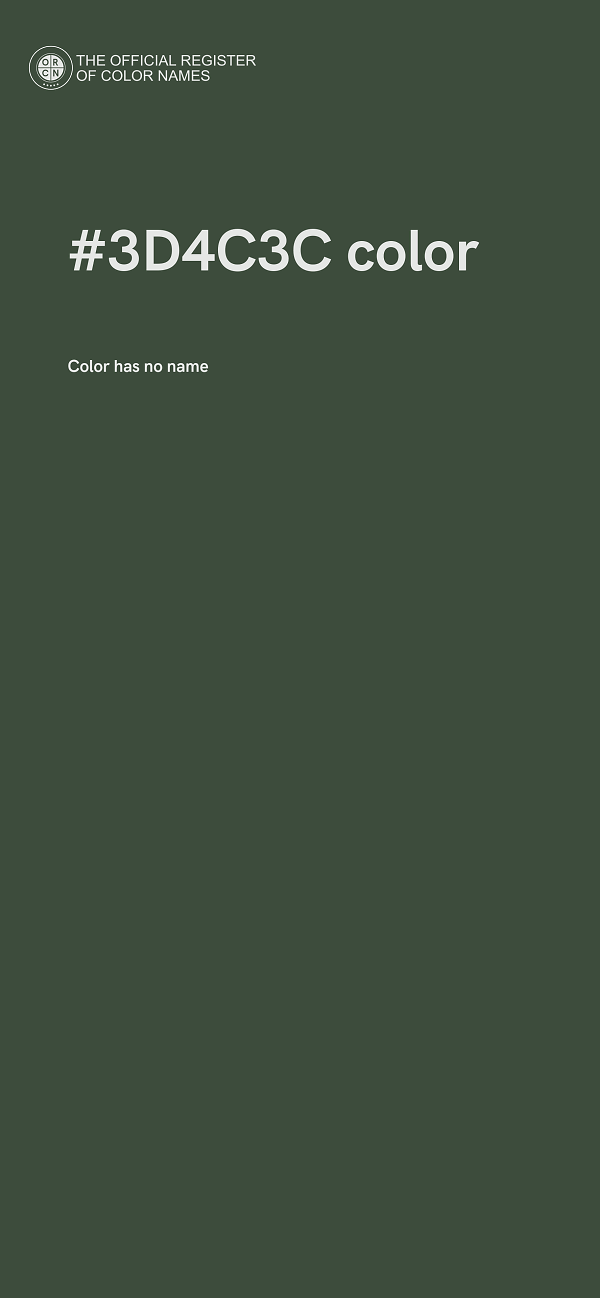 #3D4C3C color image