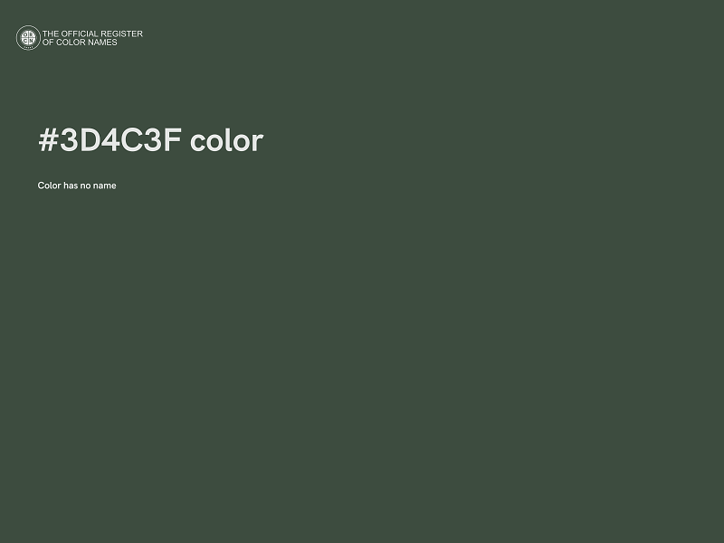 #3D4C3F color image