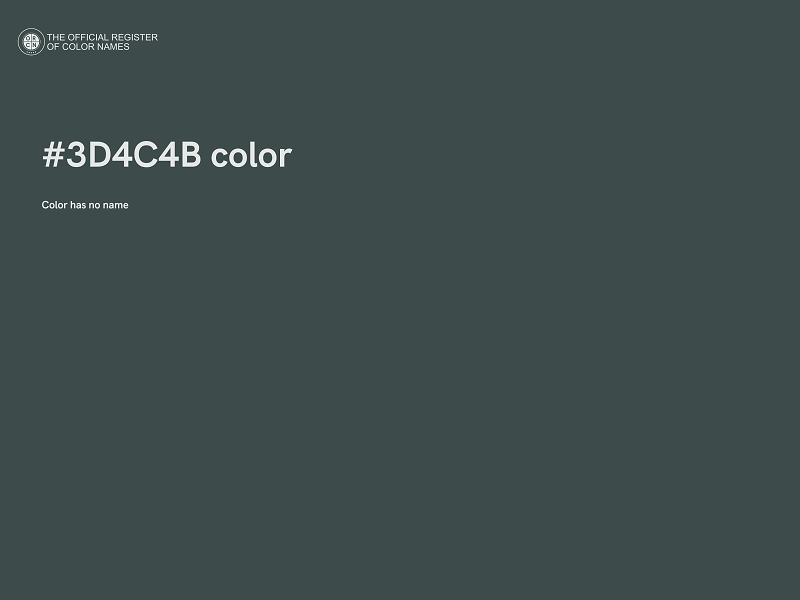 #3D4C4B color image