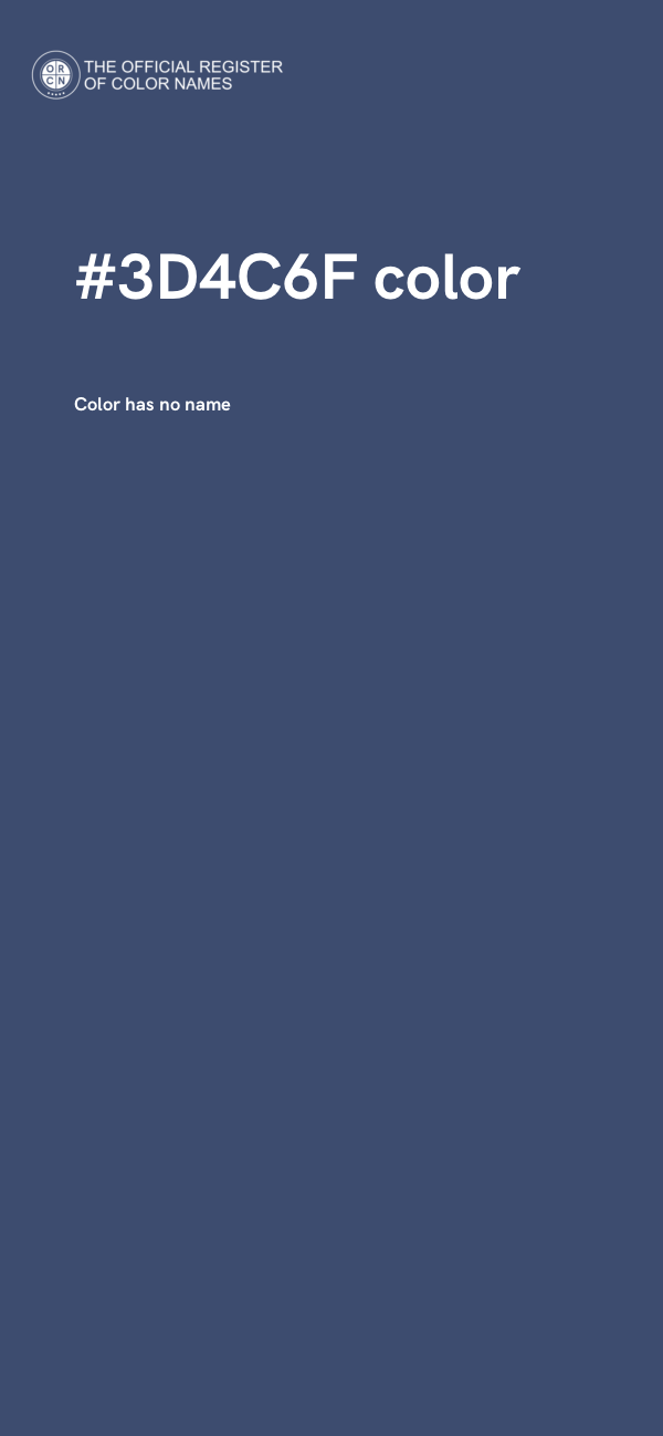 #3D4C6F color image