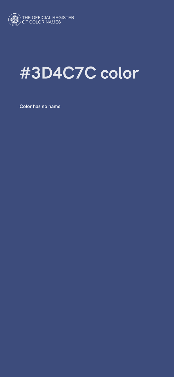 #3D4C7C color image