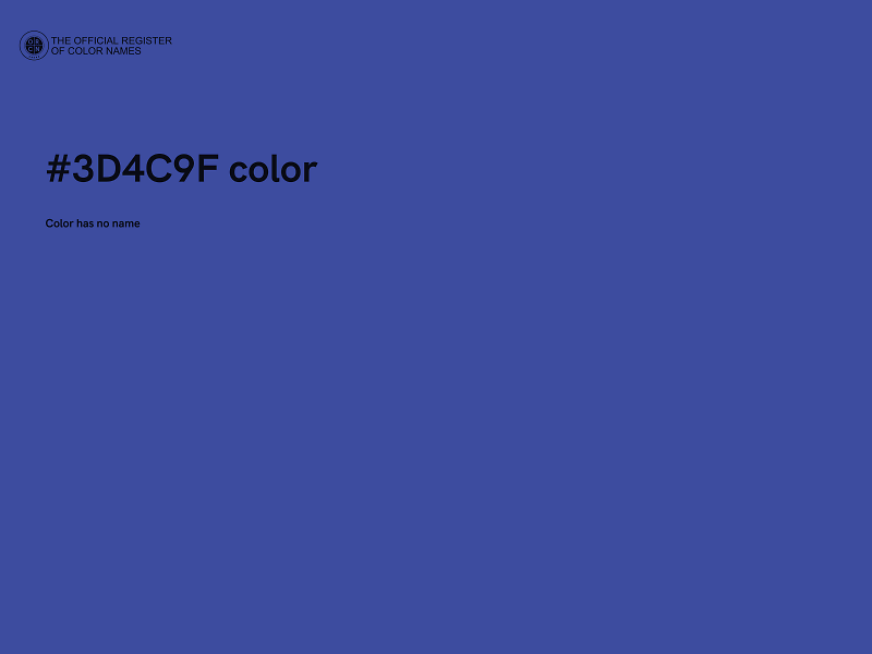 #3D4C9F color image