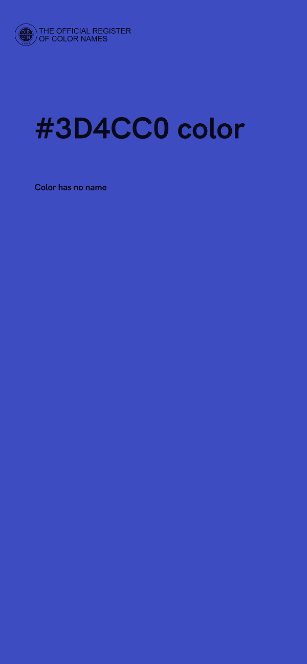 #3D4CC0 color image