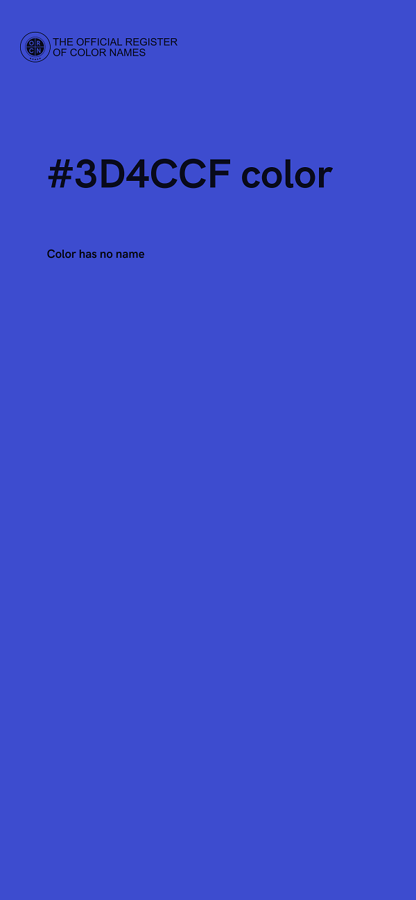 #3D4CCF color image