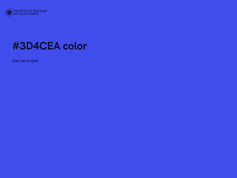 #3D4CEA color image