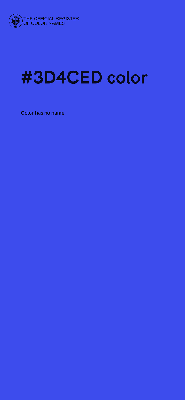 #3D4CED color image