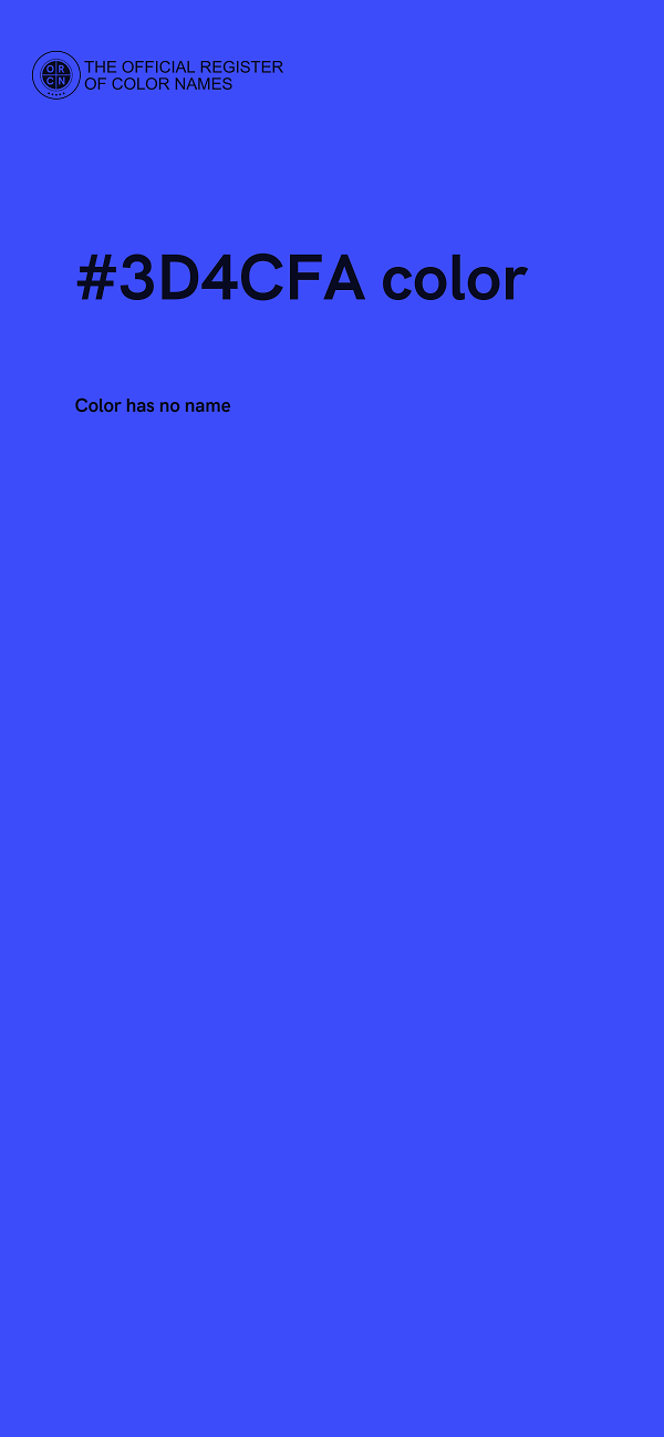#3D4CFA color image