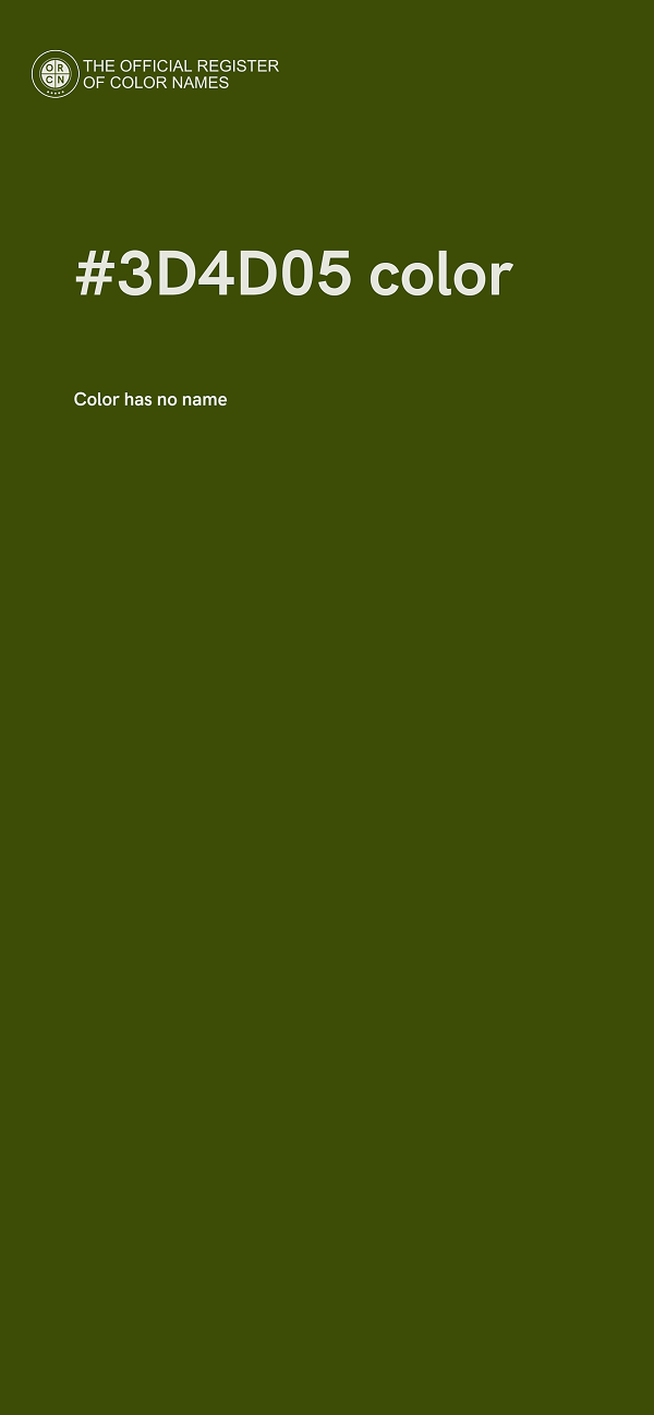 #3D4D05 color image