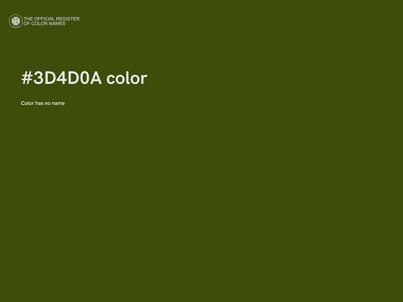 #3D4D0A color image