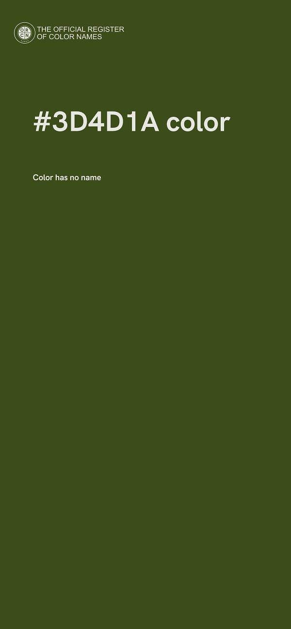 #3D4D1A color image