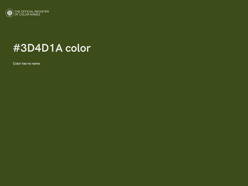 #3D4D1A color image