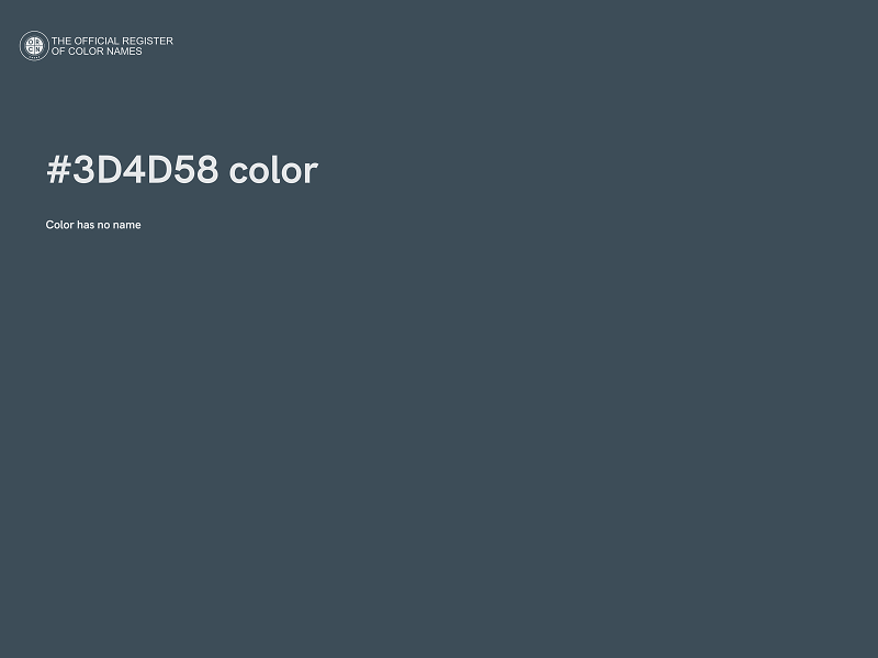 #3D4D58 color image