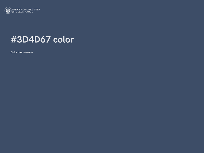 #3D4D67 color image