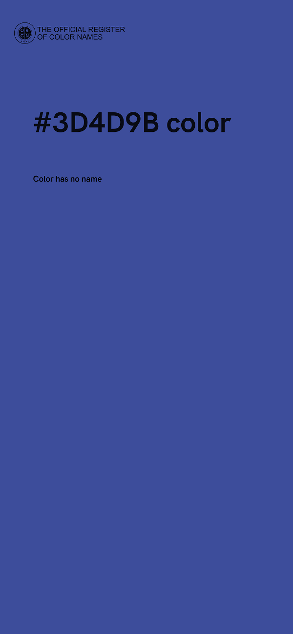 #3D4D9B color image