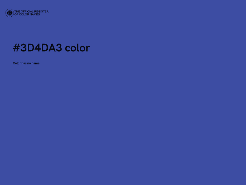 #3D4DA3 color image