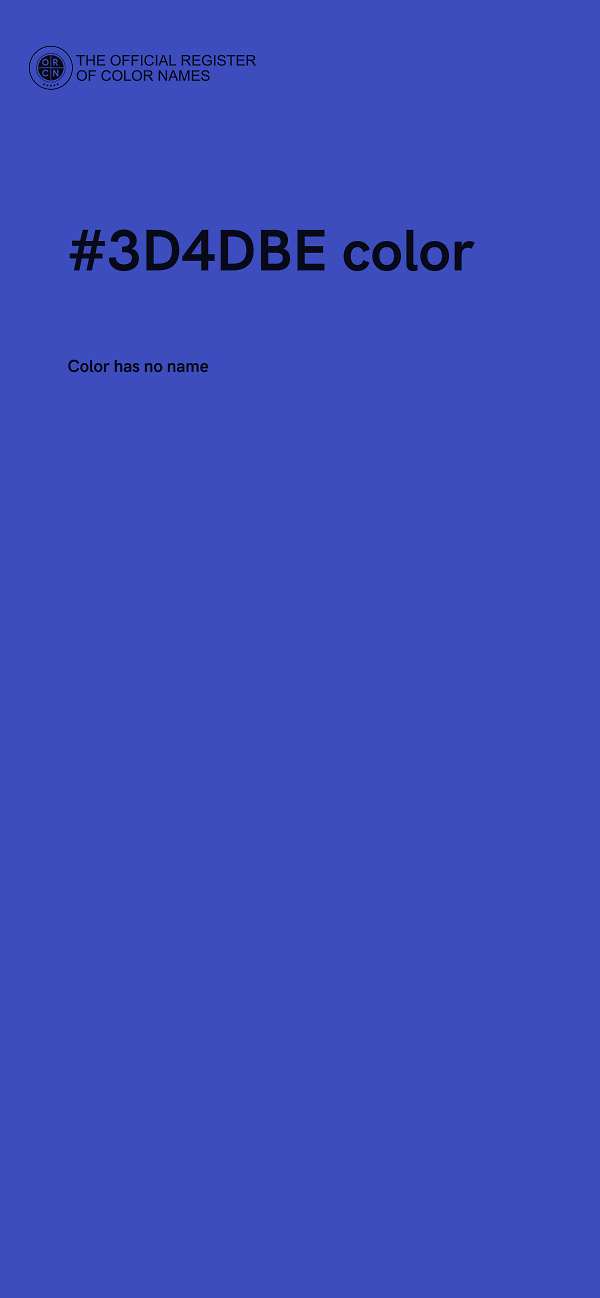 #3D4DBE color image