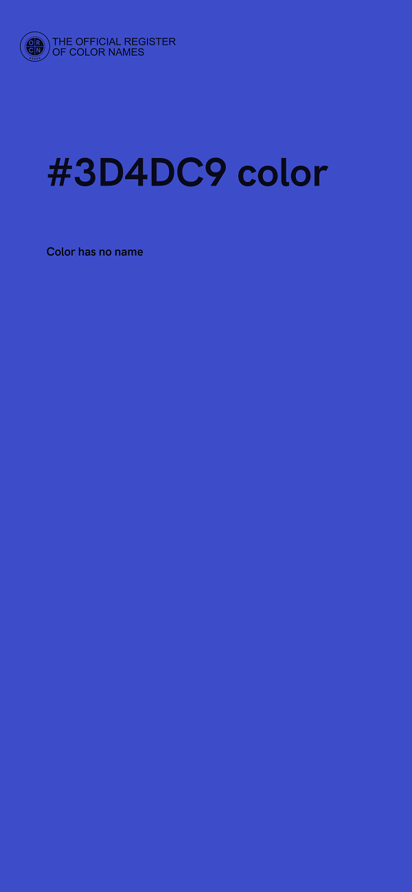 #3D4DC9 color image