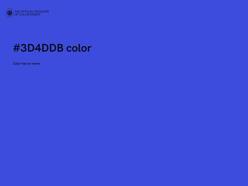 #3D4DDB color image