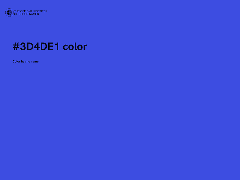 #3D4DE1 color image