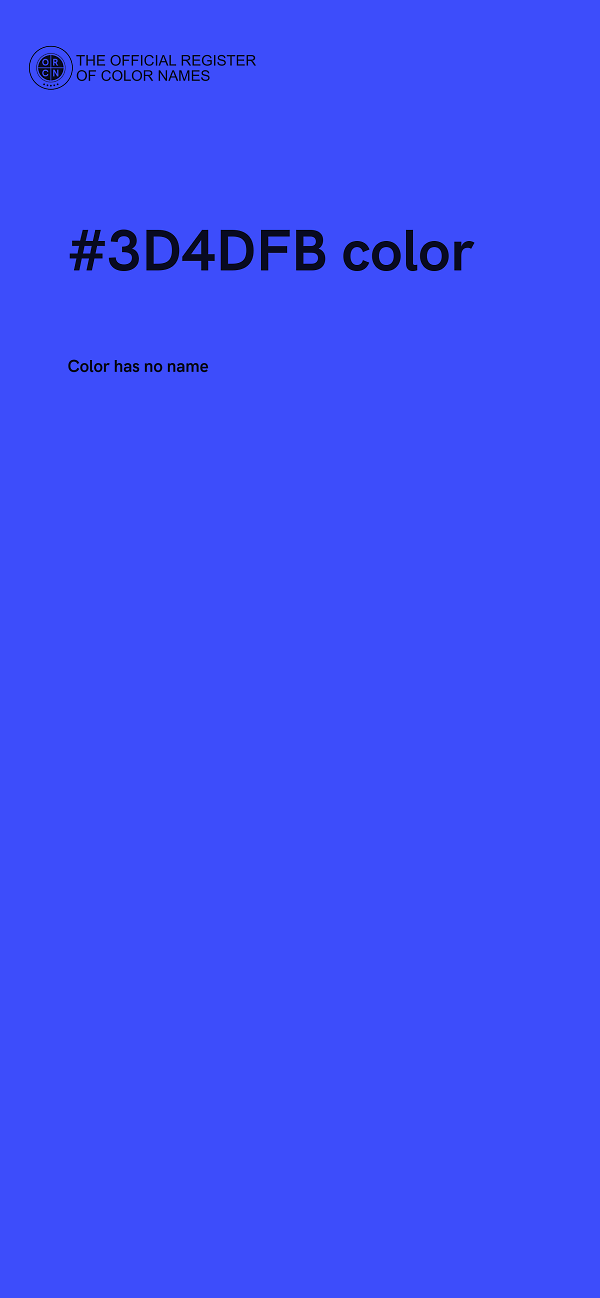 #3D4DFB color image