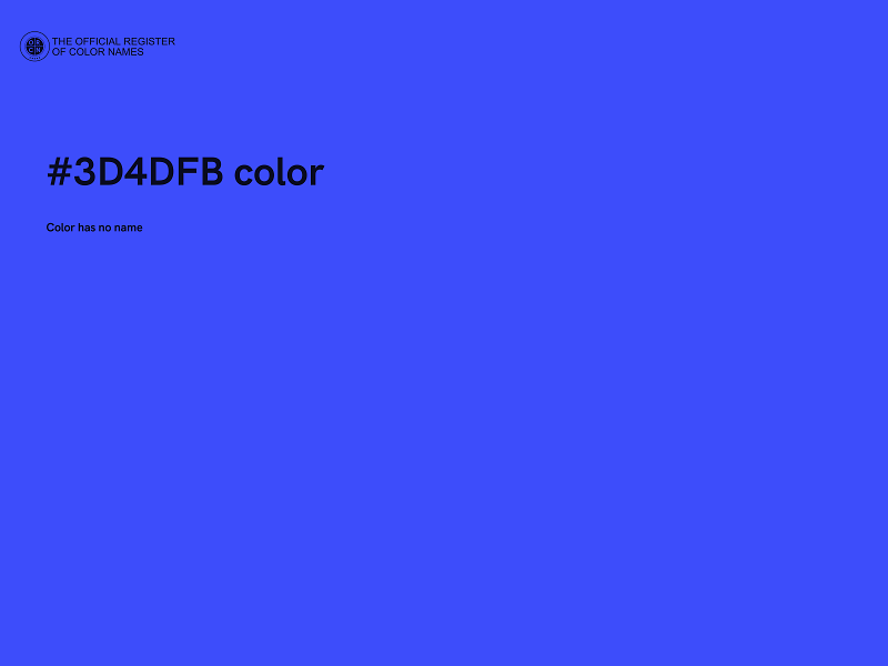 #3D4DFB color image