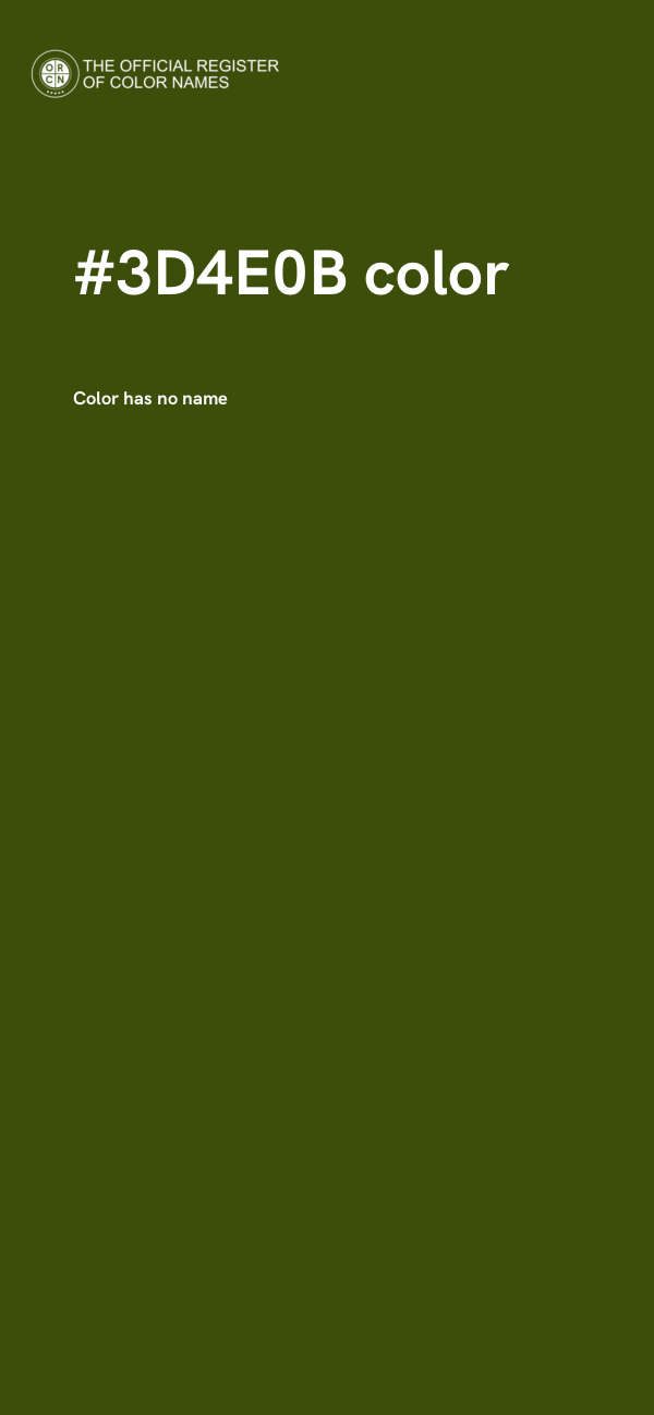 #3D4E0B color image