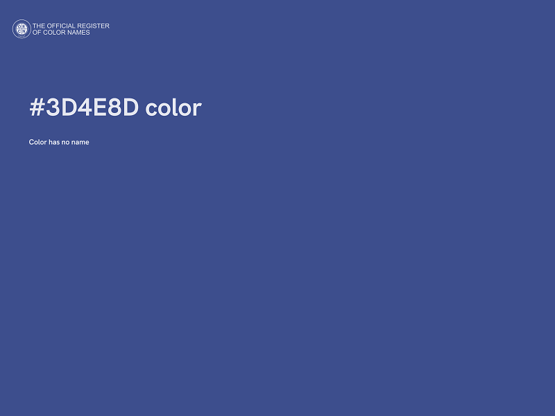 #3D4E8D color image