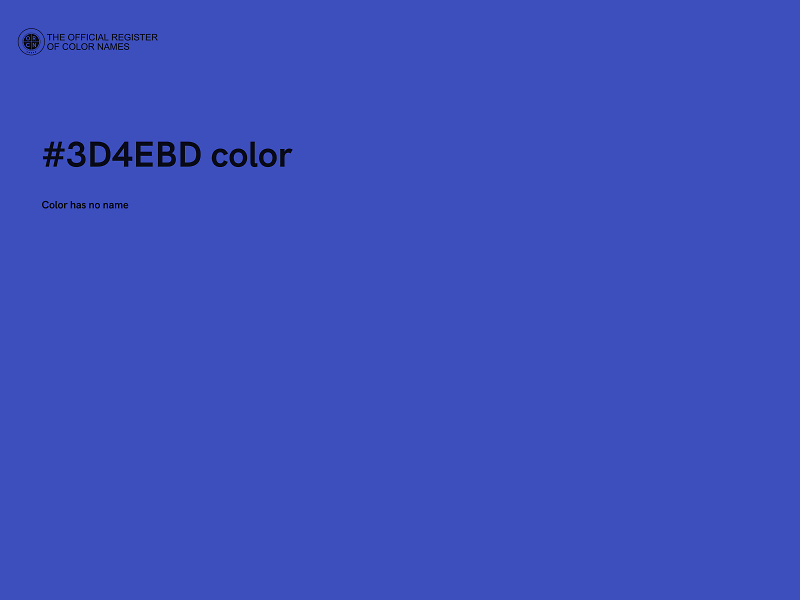 #3D4EBD color image