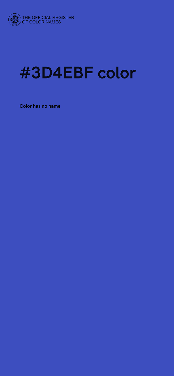 #3D4EBF color image