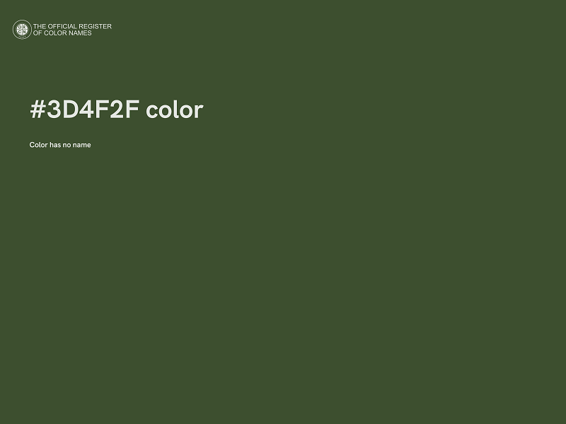 #3D4F2F color image